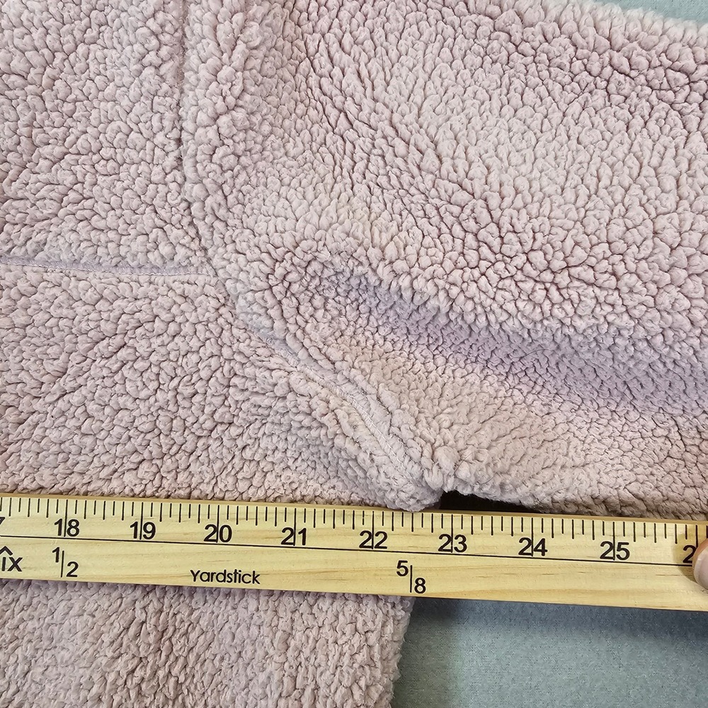 Columbia Pink Sherpa Fleece Zip Up Jacket Women's XL Paw‎ Print Casual Outerwear - Picture 5 of 10